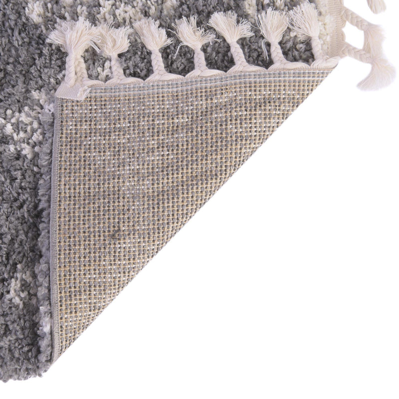 Tranquil Tides Shag Collection Area Rug - Pebble Rectangle Gray lifestyle 24