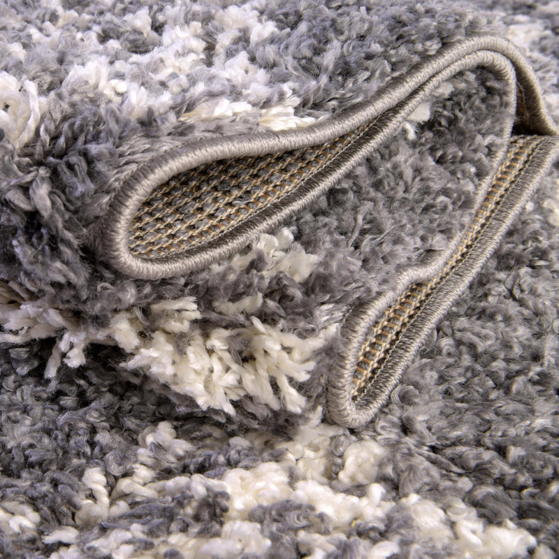Tranquil Tides Shag Collection Area Rug - Pebble Rectangle Gray lifestyle 32