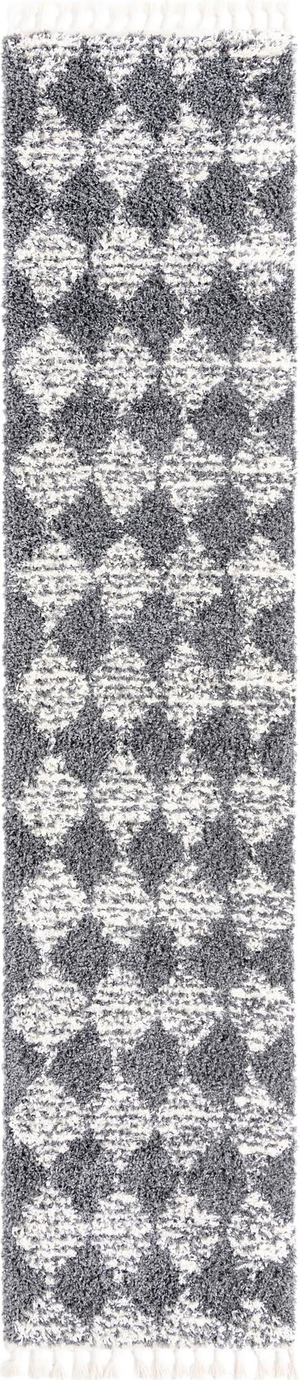 Tranquil Tides Shag Collection Area Rug - Pebble Runner Gray lifestyle 41