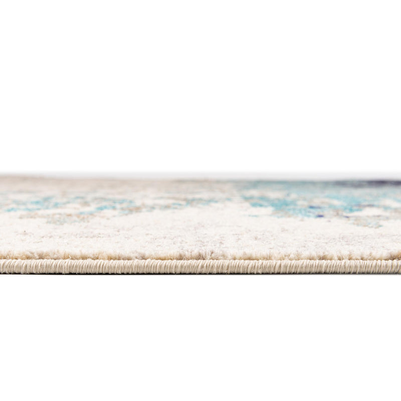Colorburst Oasis Collection Area Rug - Tropic Rectangle Blue lifestyle 5