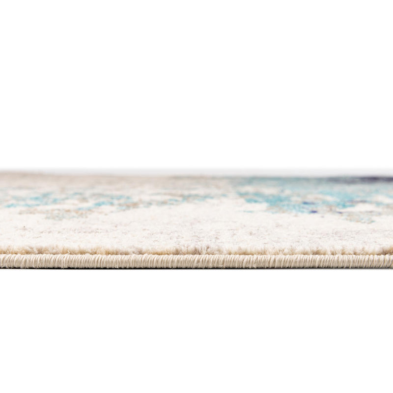 Colorburst Oasis Collection Area Rug - Tropic Octagon Blue lifestyle 30
