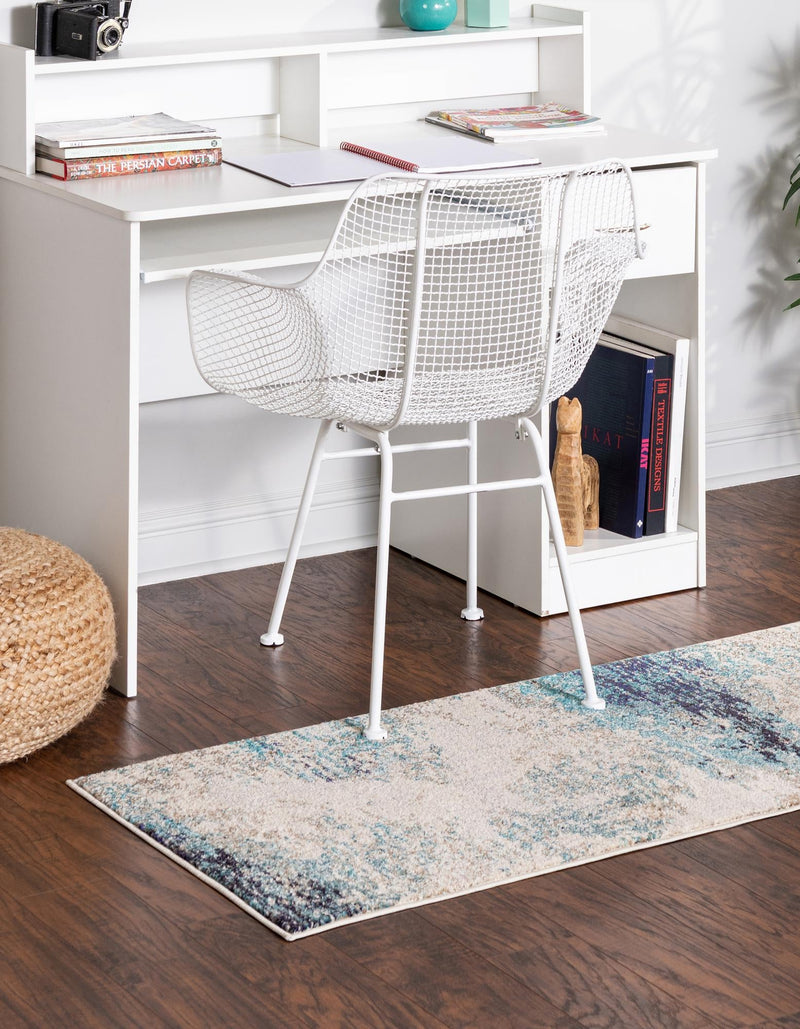 Colorburst Oasis Collection Area Rug - Tropic Runner Blue lifestyle 24