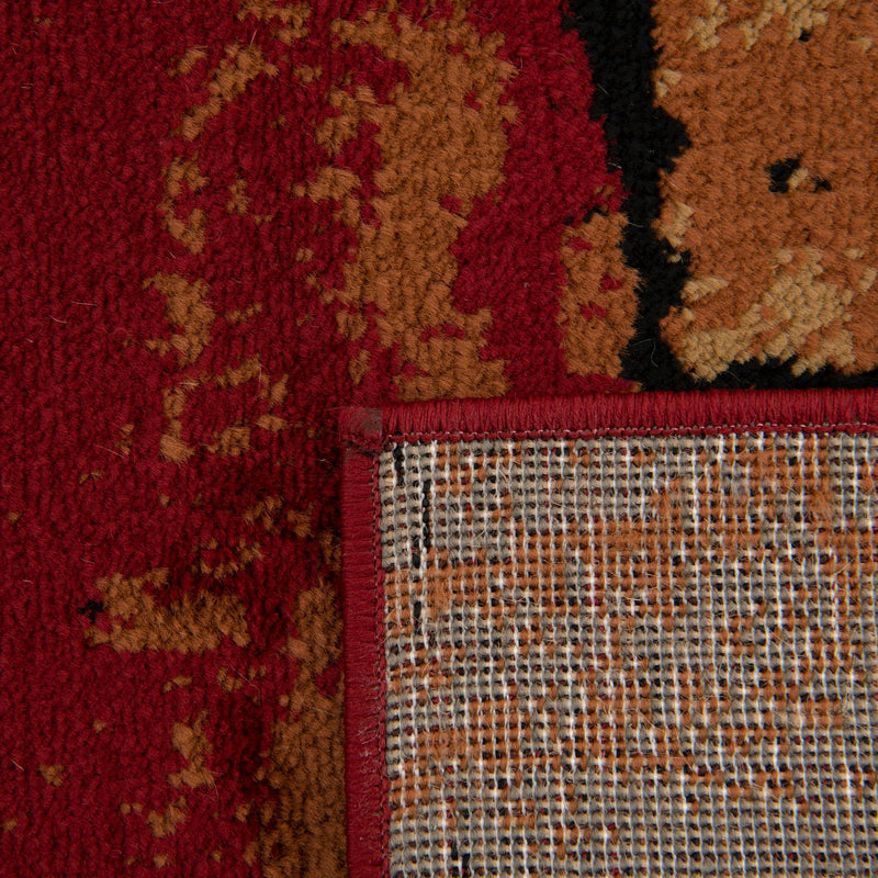 Bistro Lounge Collection Area Rug - Cappuccino Rectangle Multi lifestyle 10