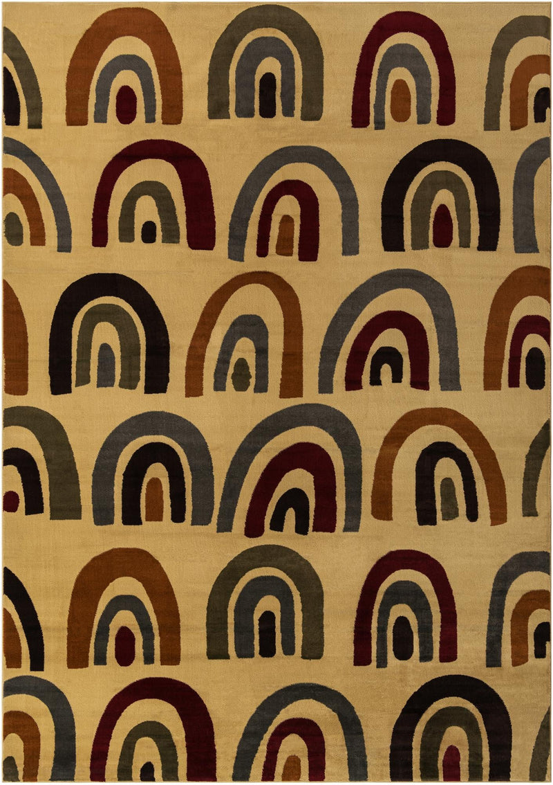 Bistro Lounge Collection Area Rug - Breve Rectangle Cream Main
