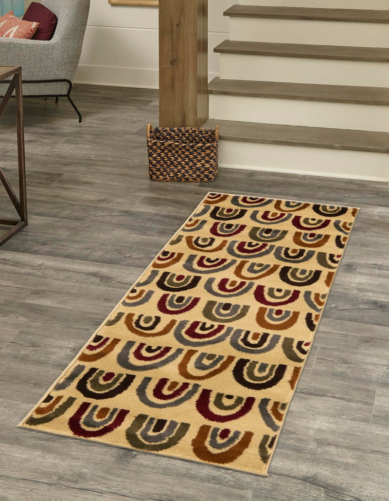 Bistro Lounge Collection Area Rug - Breve Runner Cream lifestyle 26