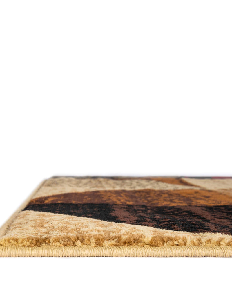 Bistro Lounge Collection Area Rug - Mocha Rectangle Multi lifestyle 8