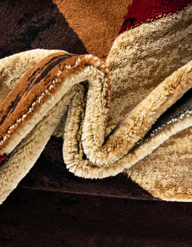 Bistro Lounge Collection Area Rug - Latte Rectangle Multi lifestyle 7