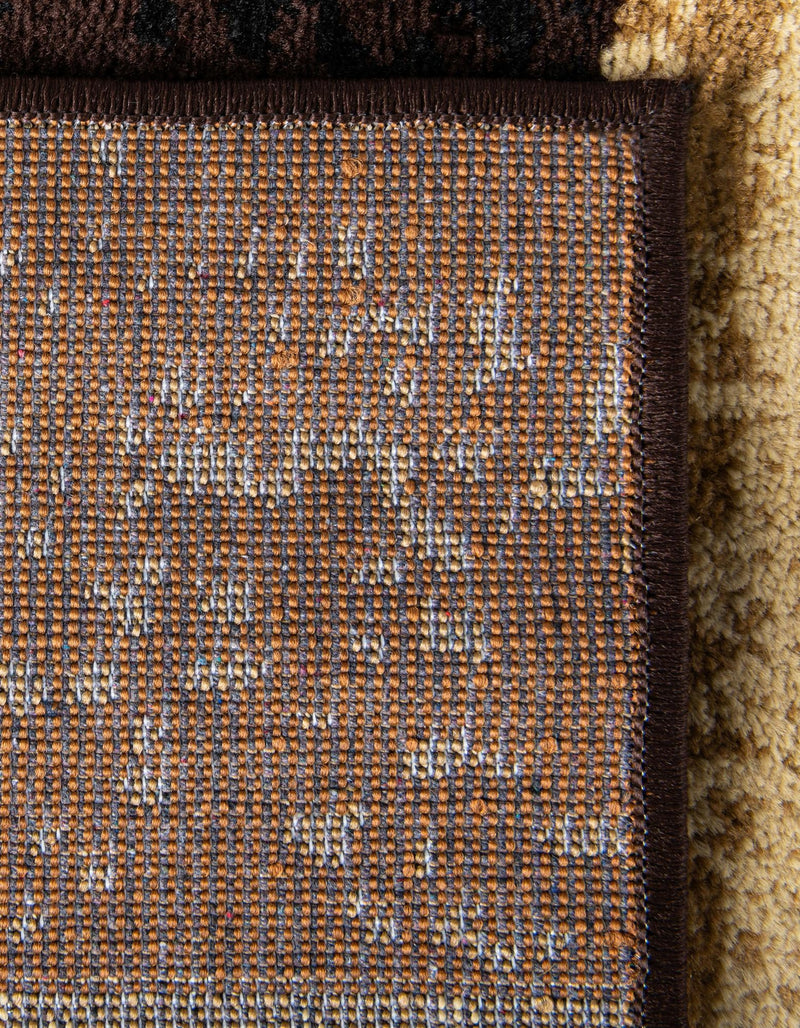 Bistro Lounge Collection Area Rug - Latte Rectangle Multi lifestyle 8