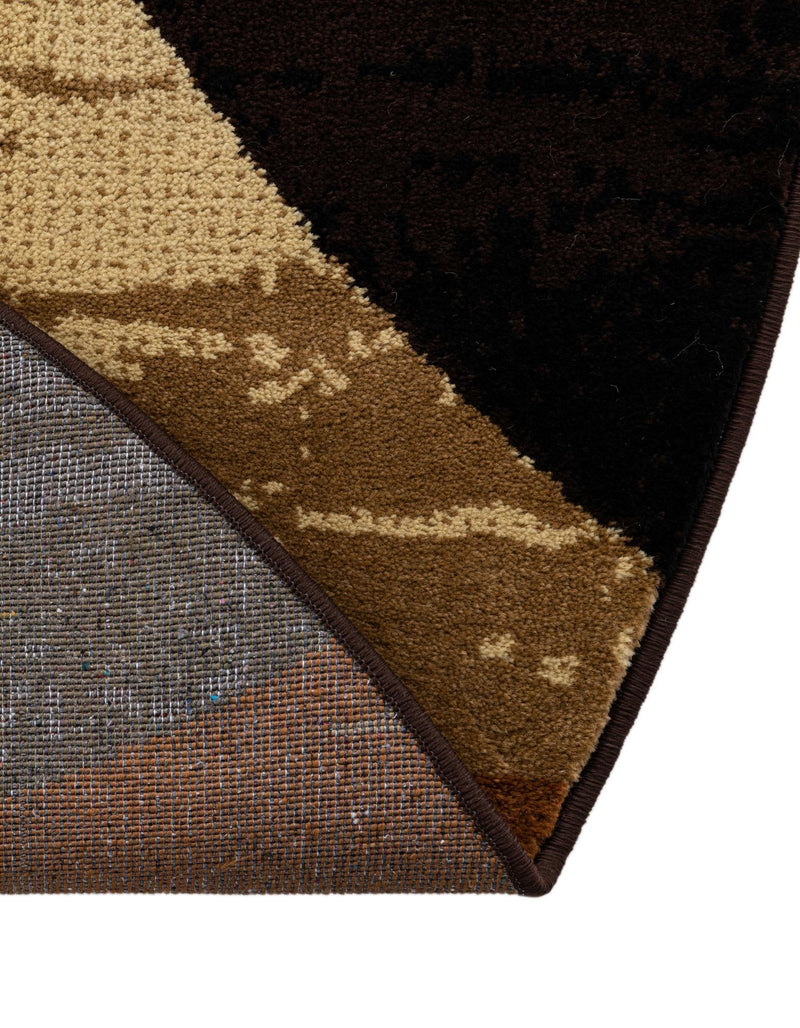 Bistro Lounge Collection Area Rug - Latte Round Multi lifestyle 68