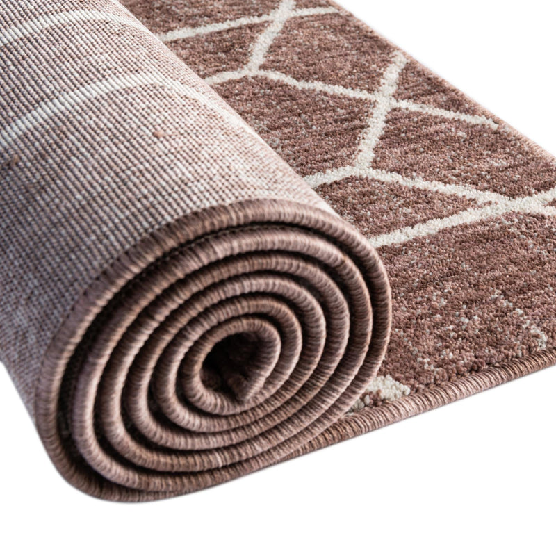 Geo Garden Lattice Collection Area Rug - Savannah Rectangle Dusty Rose lifestyle 19