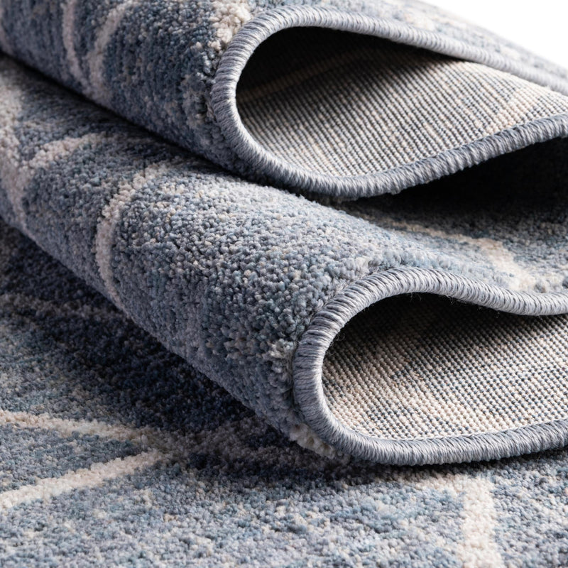 Geo Garden Lattice Collection Area Rug - Savannah Rectangle Harbor Blue lifestyle 78