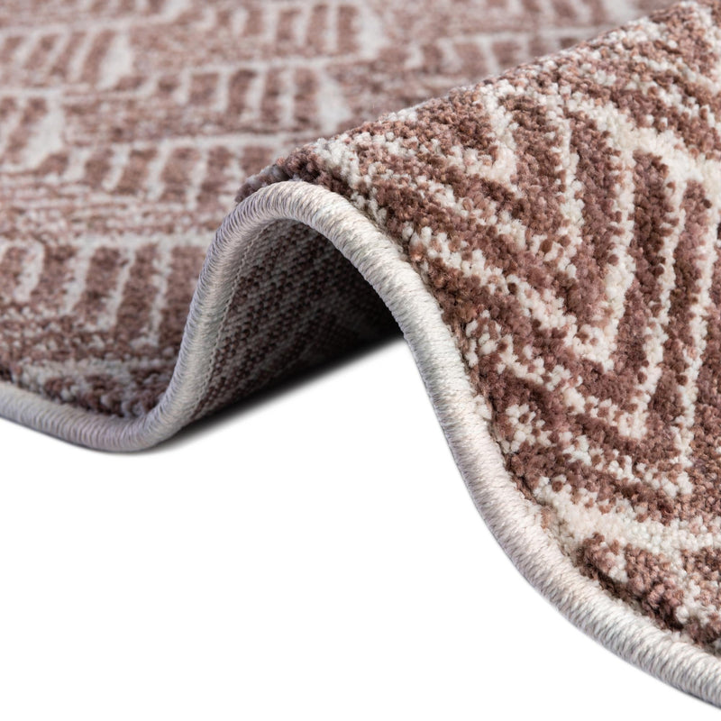 Geo Garden Lattice Collection Area Rug - Casablanca Rectangle Dusty Rose lifestyle 33