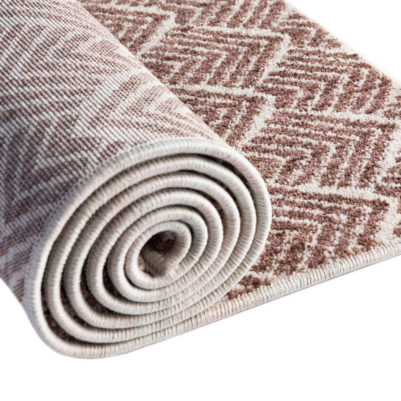 Geo Garden Lattice Collection Area Rug - Casablanca Rectangle Dusty Rose lifestyle 37