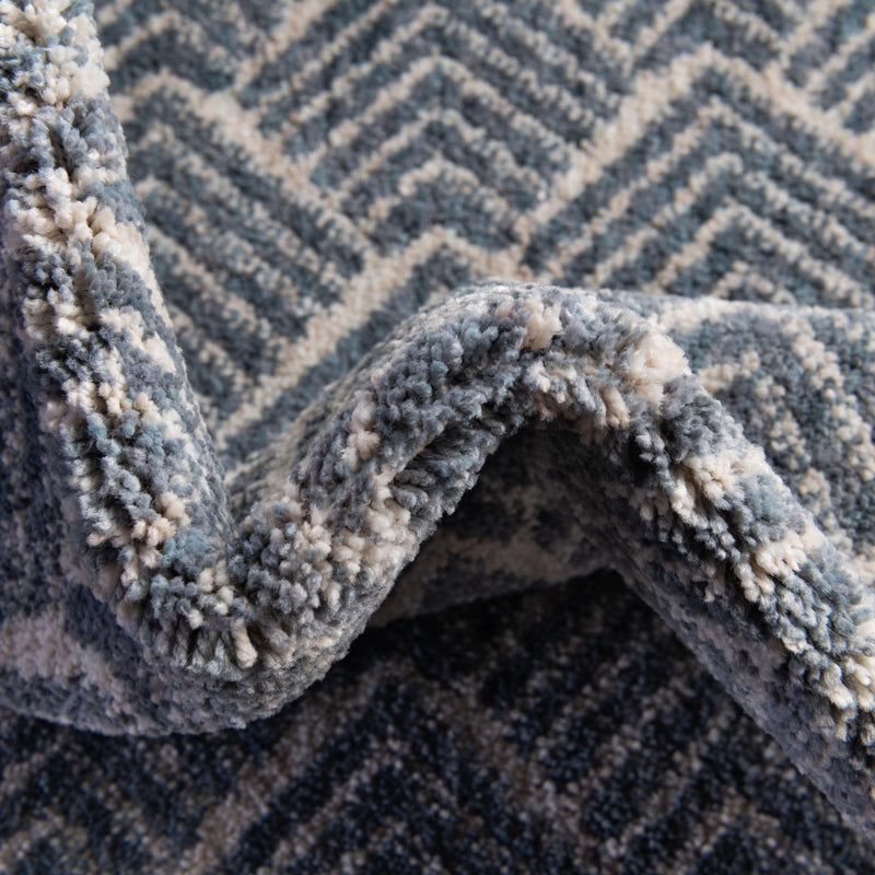 Geo Garden Lattice Collection Area Rug - Casablanca Rectangle Harbor Blue lifestyle 55