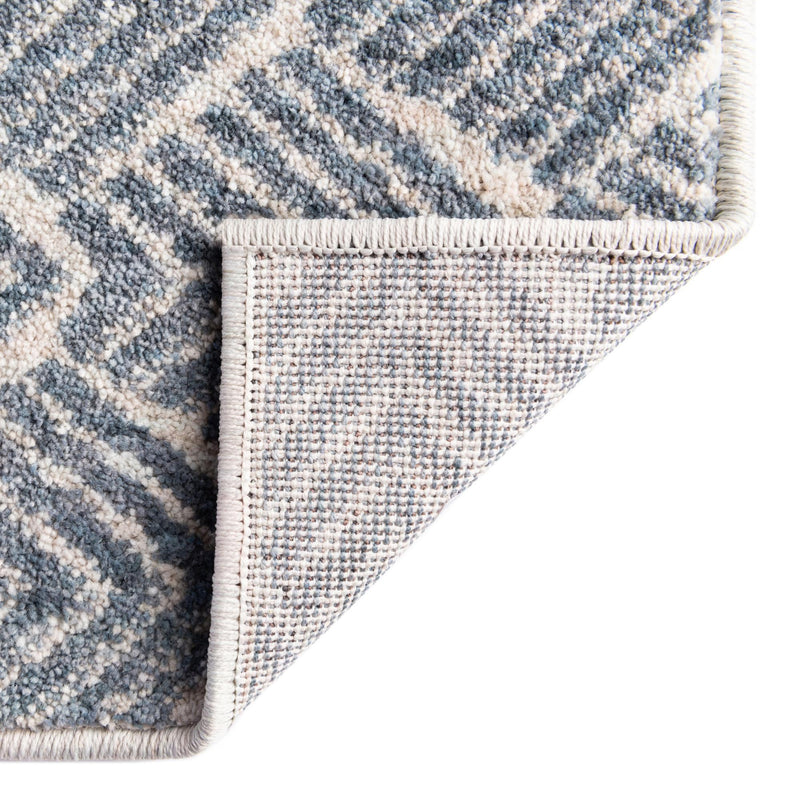 Geo Garden Lattice Collection Area Rug - Casablanca Rectangle Harbor Blue lifestyle 58