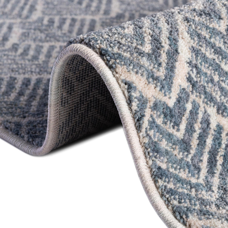 Geo Garden Lattice Collection Area Rug - Casablanca Rectangle Harbor Blue lifestyle 61