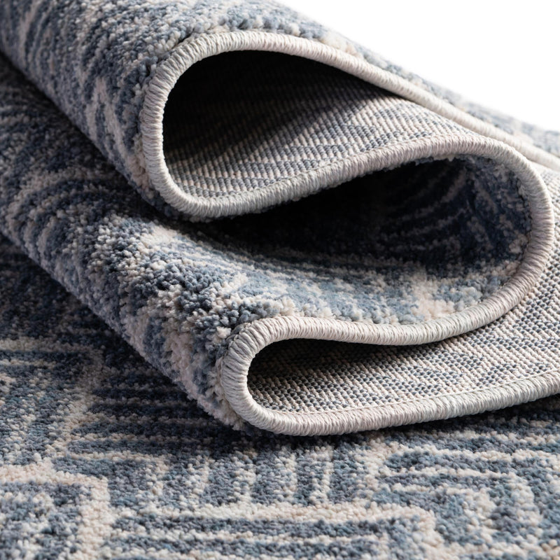 Geo Garden Lattice Collection Area Rug - Casablanca Rectangle Harbor Blue lifestyle 70