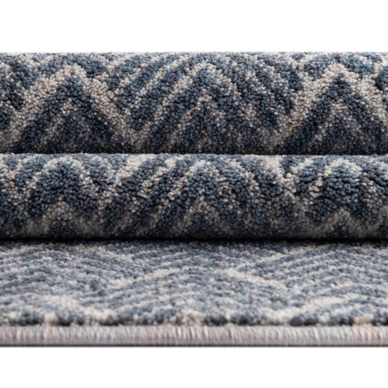 Geo Garden Lattice Collection Area Rug - Casablanca Rectangle Harbor Blue lifestyle 73