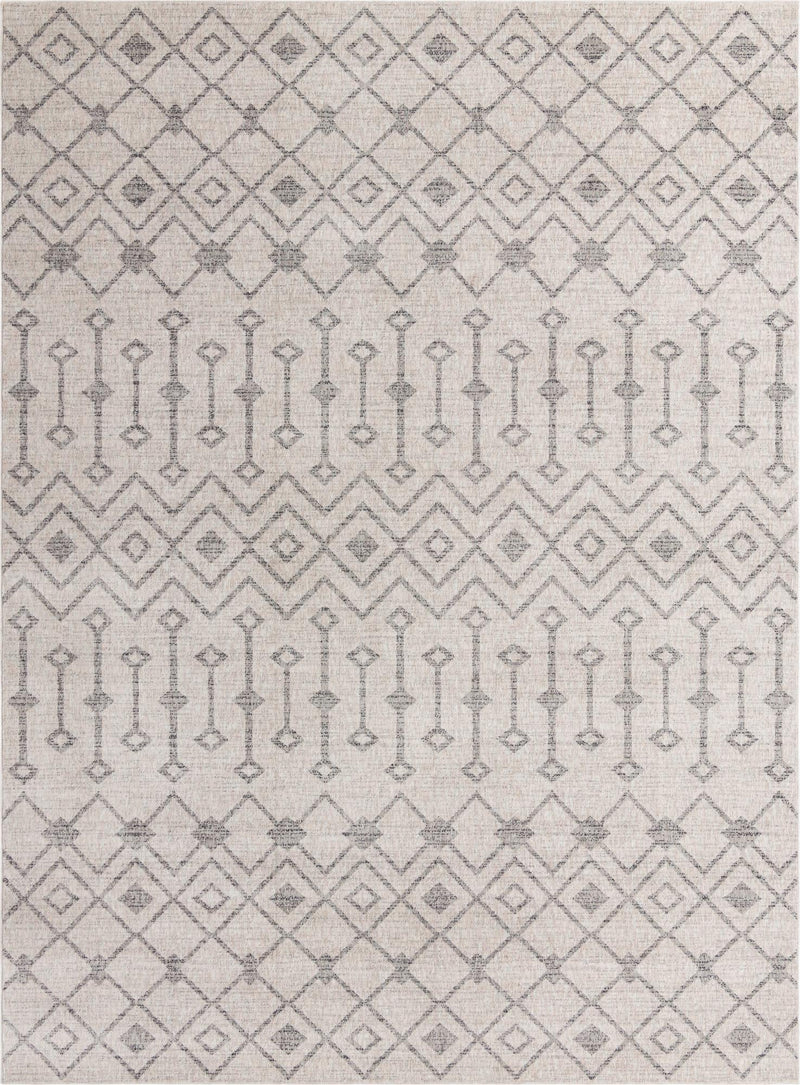 Geo Garden Lattice Collection Area Rug - Andalusia Rectangle Ivory lifestyle 3