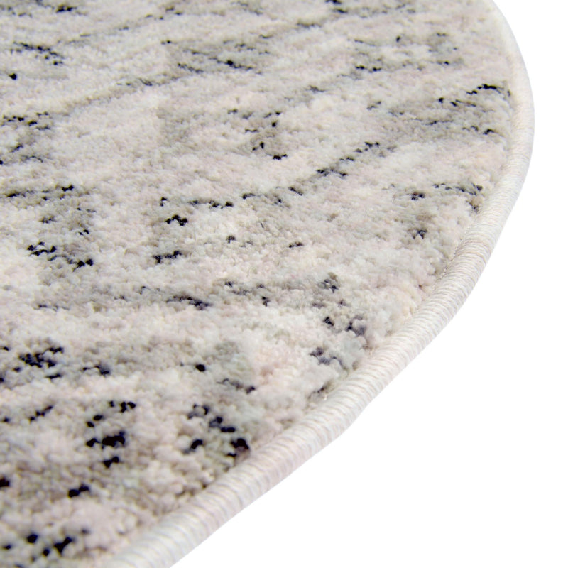 Geo Garden Lattice Collection Area Rug - Andalusia Round Ivory lifestyle 68
