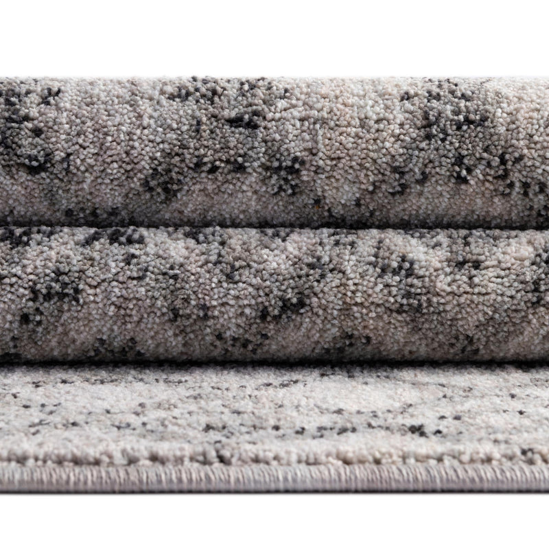 Geo Garden Lattice Collection Area Rug - Andalusia Round Ivory lifestyle 89