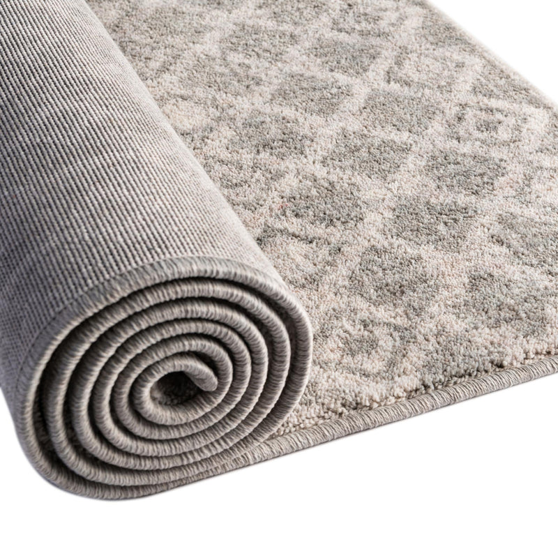 Geo Garden Lattice Collection Area Rug - Andalusia Rectangle Gray lifestyle 87