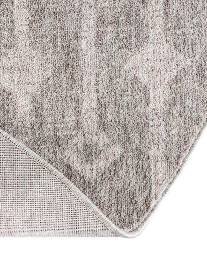 Geo Garden Lattice Collection Area Rug - Andalusia Round Gray lifestyle 171