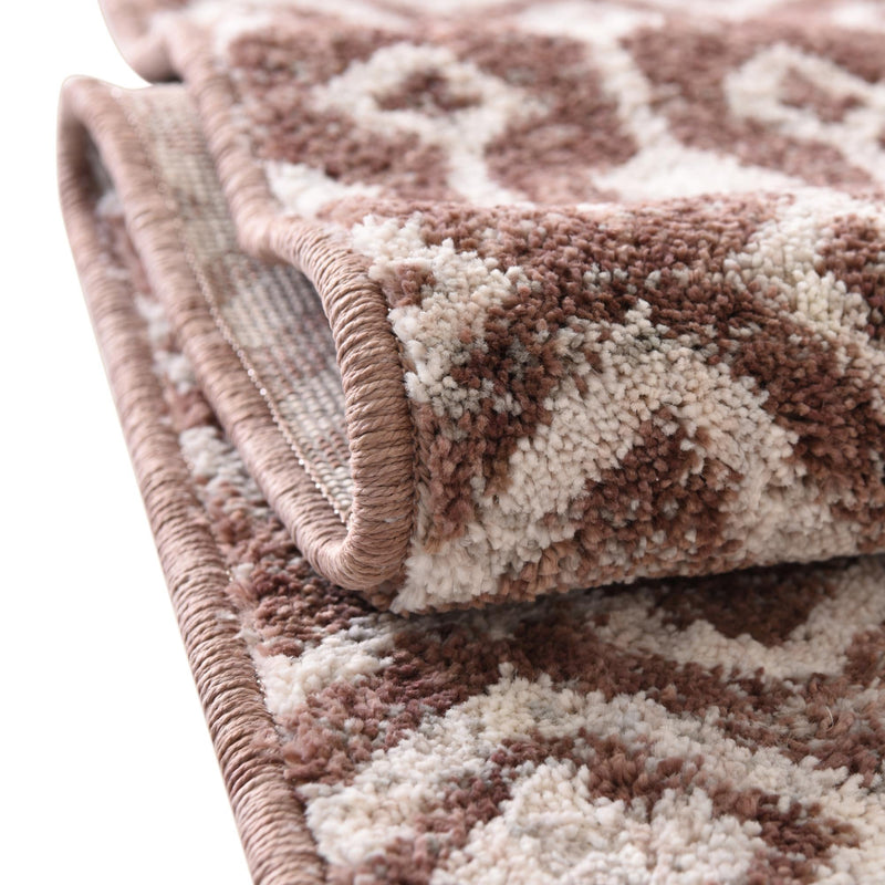 Geo Garden Lattice Collection Area Rug - Andalusia Rectangle Dusty Rose lifestyle 26