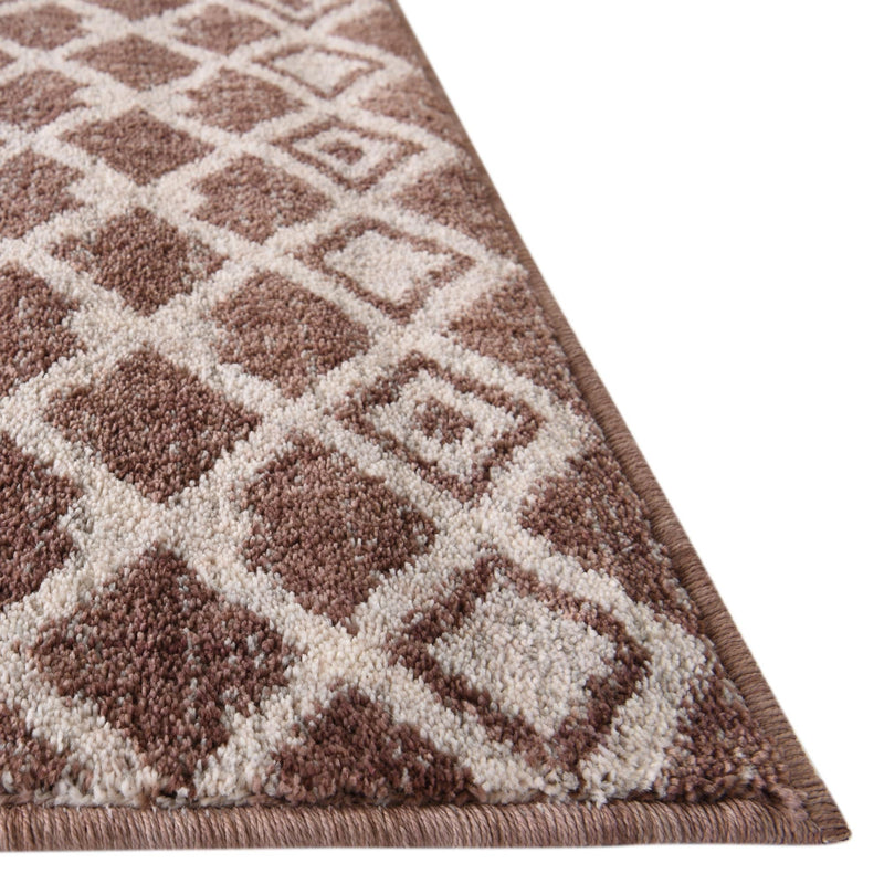 Geo Garden Lattice Collection Area Rug - Andalusia Rectangle Dusty Rose lifestyle 28