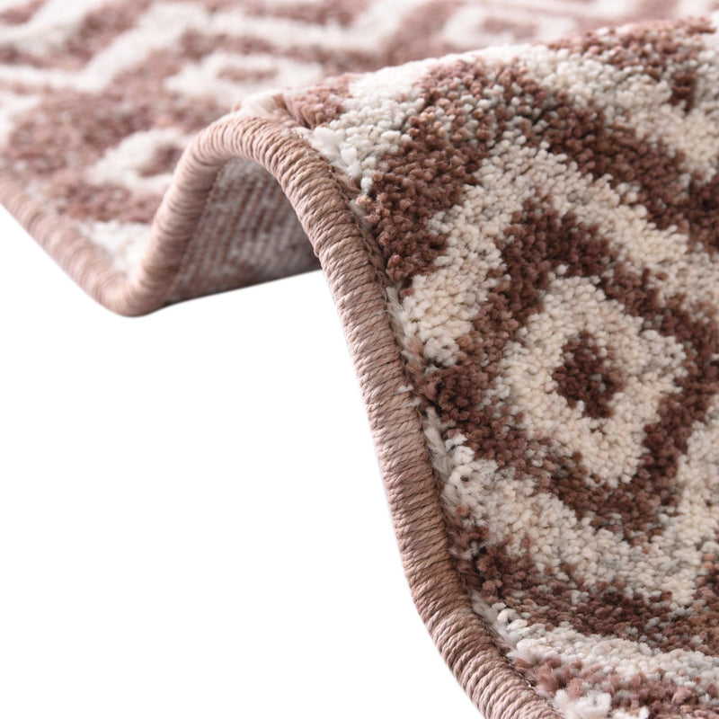 Geo Garden Lattice Collection Area Rug - Andalusia Rectangle Dusty Rose lifestyle 34