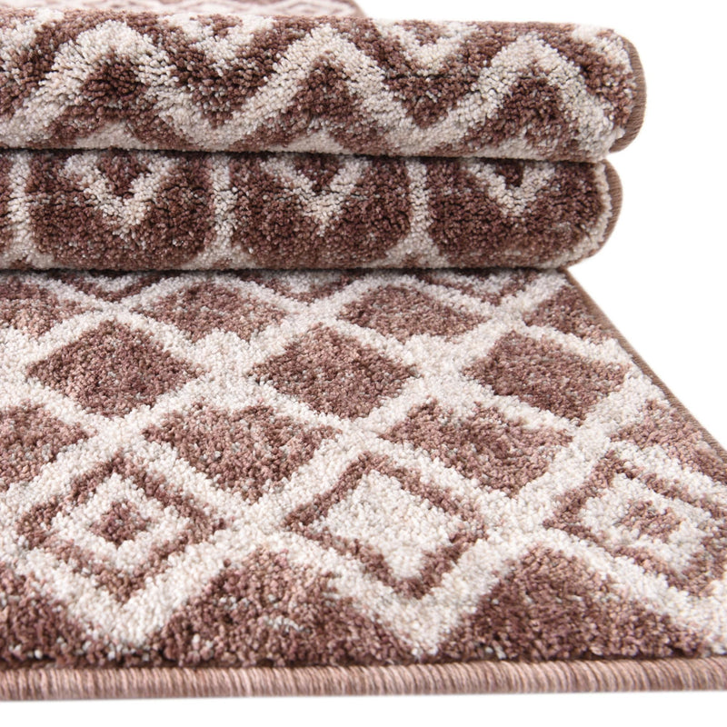 Geo Garden Lattice Collection Area Rug - Andalusia Rectangle Dusty Rose lifestyle 42