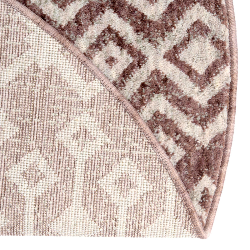 Geo Garden Lattice Collection Area Rug - Andalusia Round Dusty Rose lifestyle 72