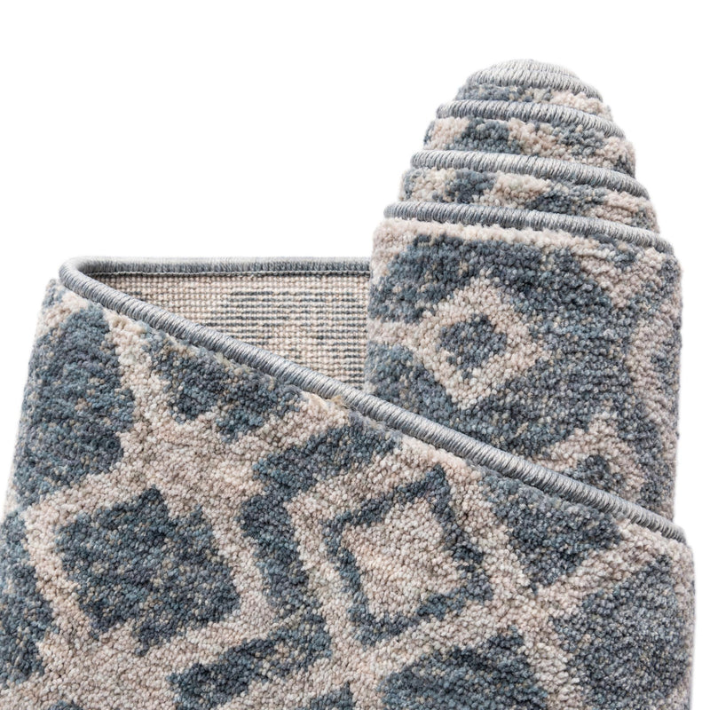 Geo Garden Lattice Collection Area Rug - Andalusia Rectangle Harbor Blue lifestyle 83