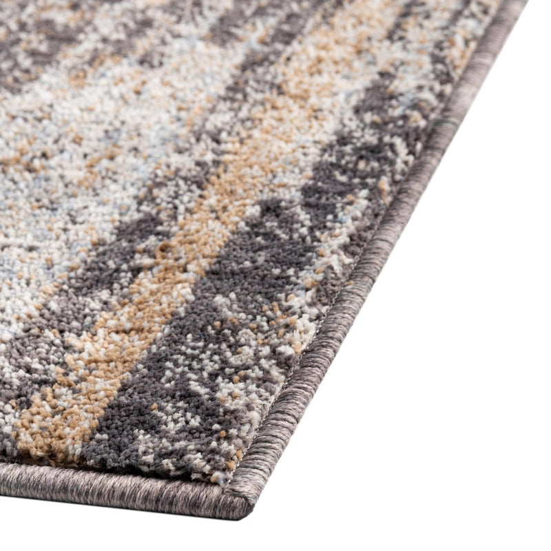 Desert Modern Eco Rug Series Collection Area Rug - Mojave Rectangle Charcoal Gray lifestyle 11