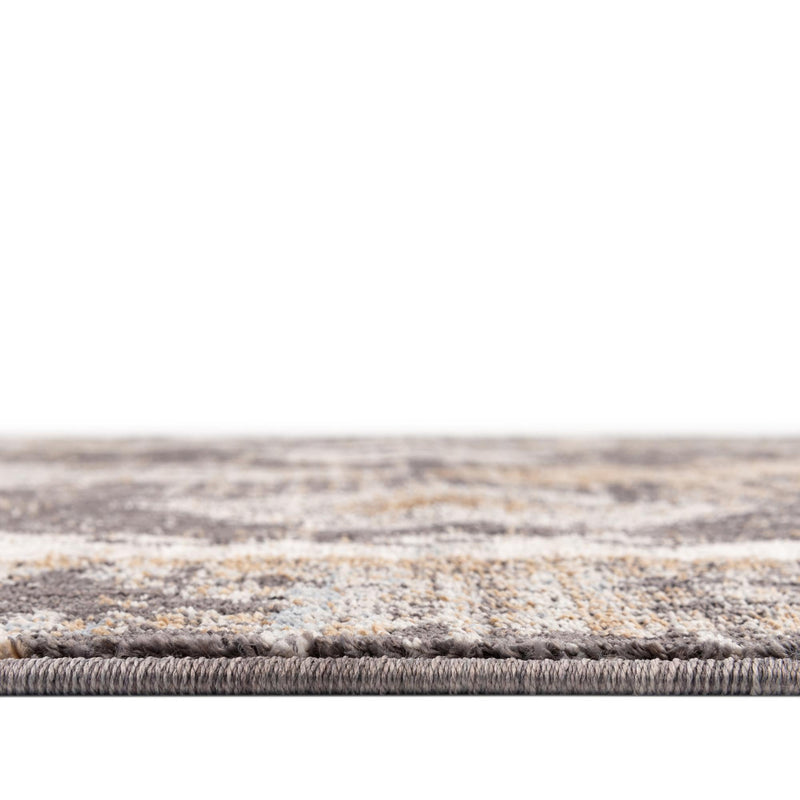 Desert Modern Eco Rug Series Collection Area Rug - Mojave Round Charcoal Gray lifestyle 44