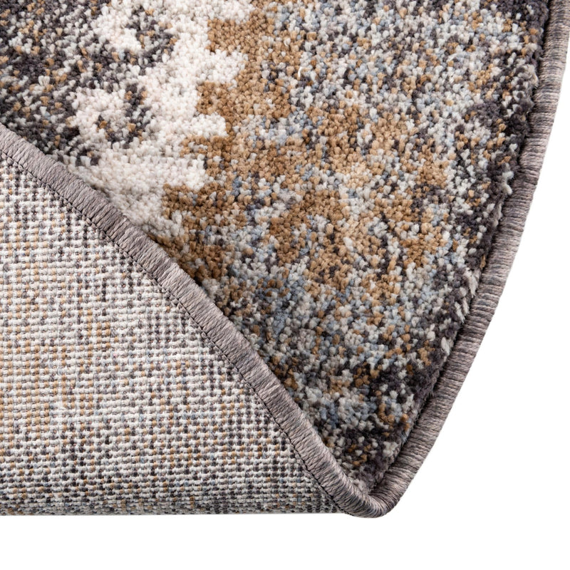 Desert Modern Eco Rug Series Collection Area Rug - Mojave Round Charcoal Gray lifestyle 52