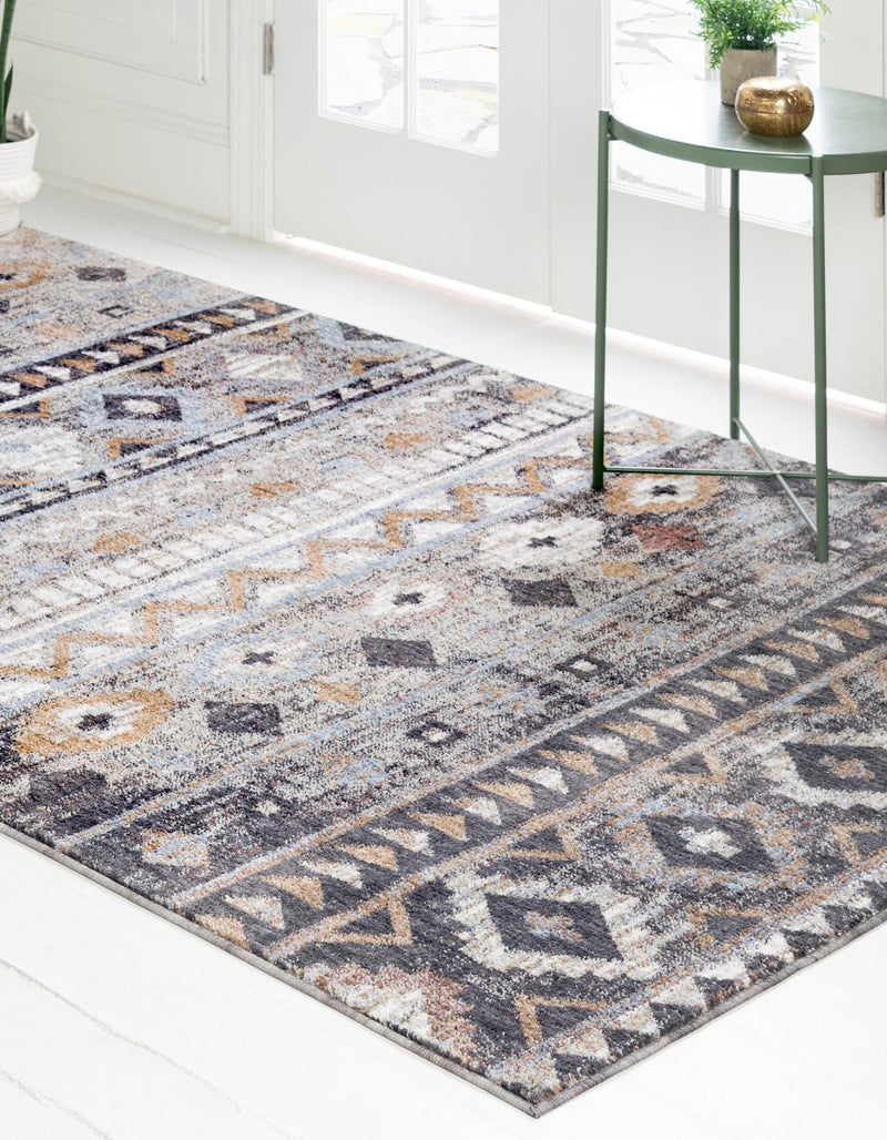 Desert Modern Eco Rug Series Collection Area Rug - Sonora Rectangle Khaki Gray lifestyle 4