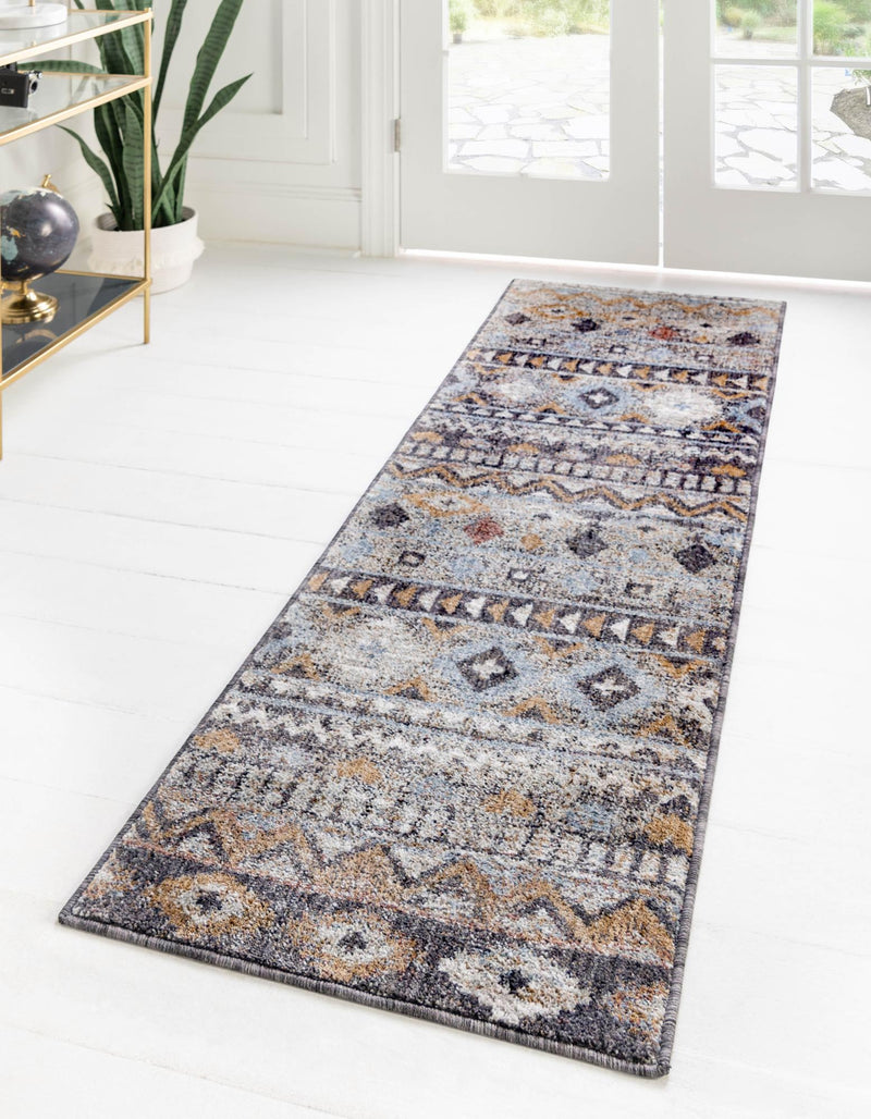 Desert Modern Eco Rug Series Collection Area Rug - Sonora Runner Khaki Gray lifestyle 30