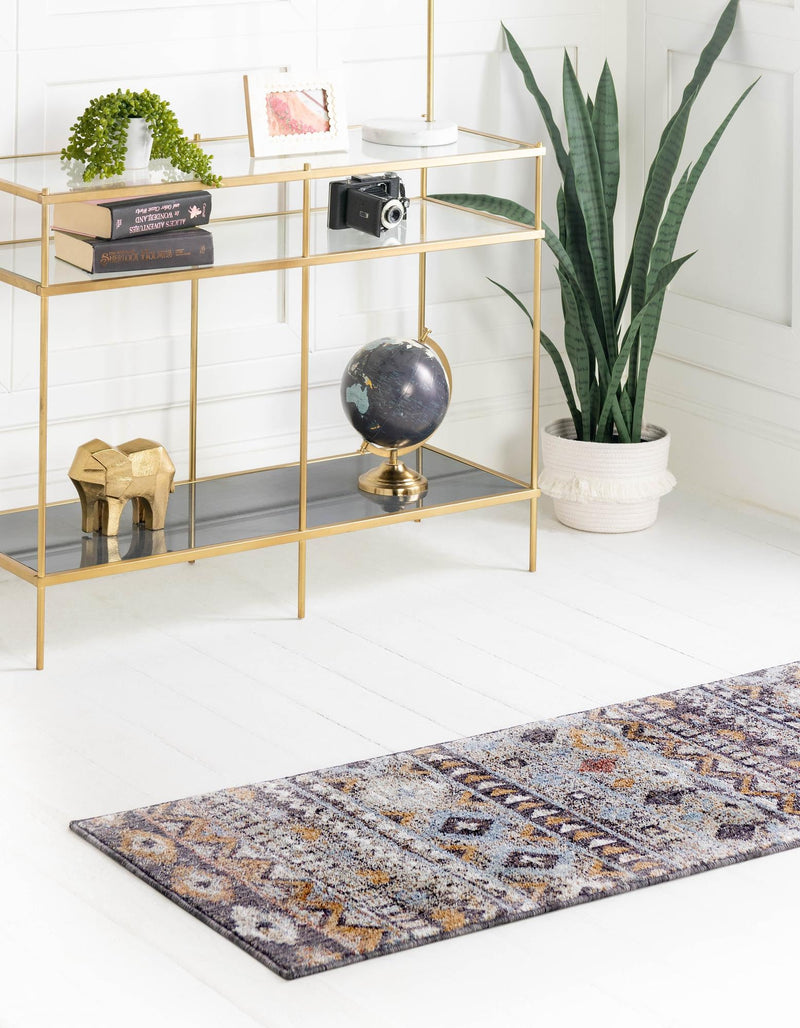 Desert Modern Eco Rug Series Collection Area Rug - Sonora Runner Khaki Gray lifestyle 32