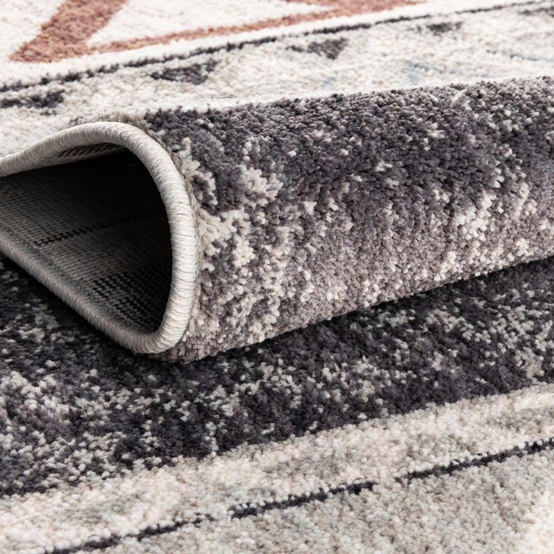 Desert Modern Eco Rug Series Collection Area Rug - Arches Rectangle Gray lifestyle 9