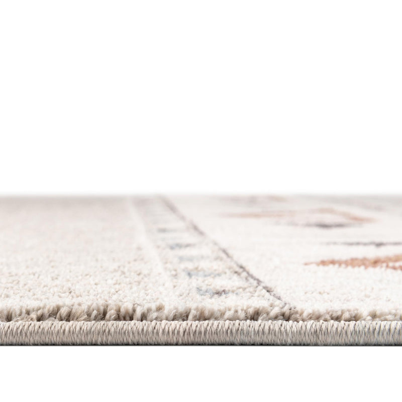 Desert Modern Eco Rug Series Collection Area Rug - Arches Round Gray lifestyle 34