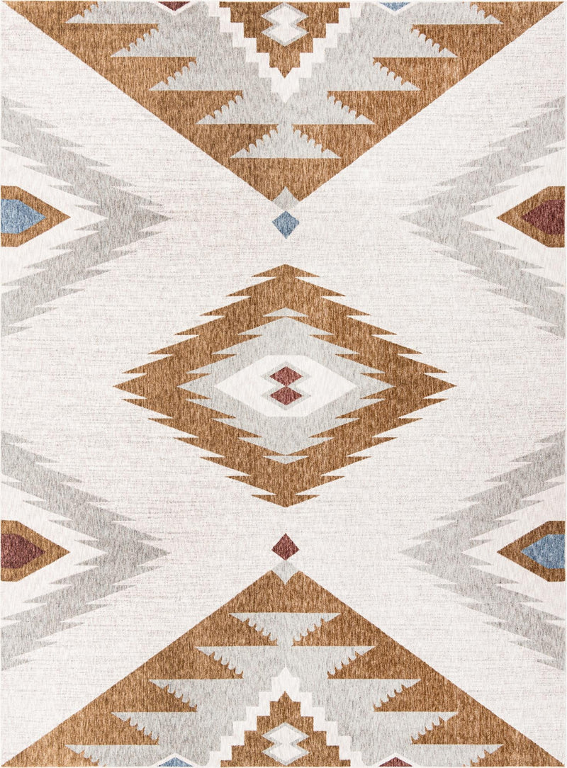 Desert Modern Eco Rug Series Collection Area Rug - Zion Rectangle Ivory lifestyle 2