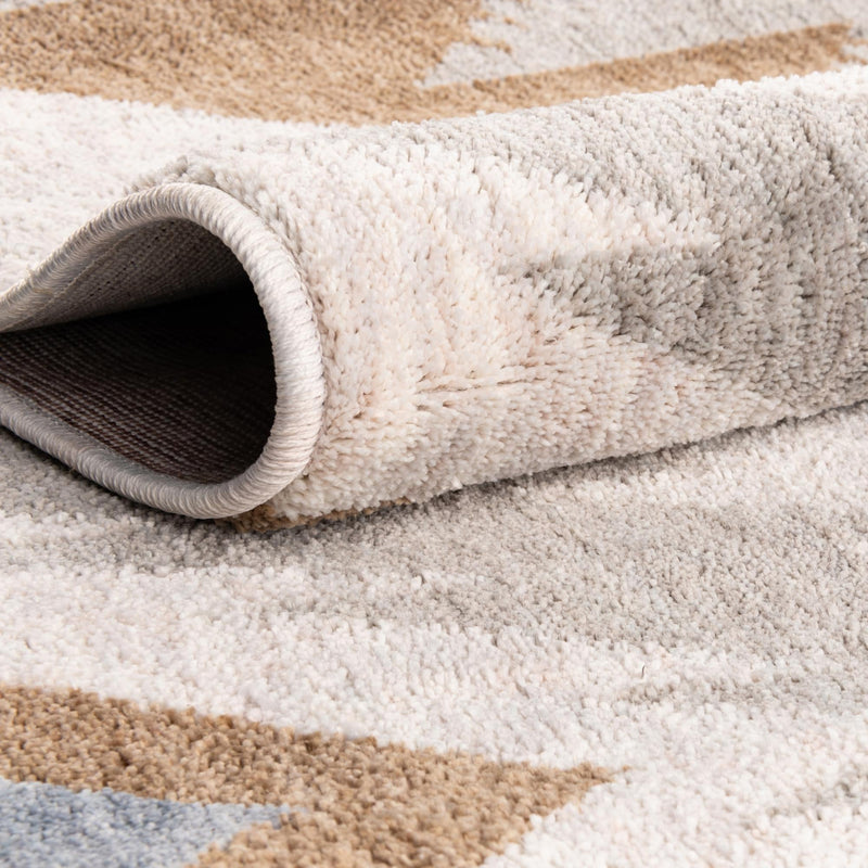Desert Modern Eco Rug Series Collection Area Rug - Zion Rectangle Ivory lifestyle 9