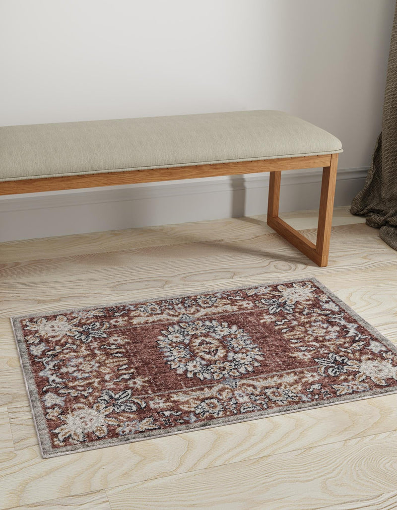 Heritage Harbor Collection Area Rug - Seabreeze Rectangle Dusty Rose lifestyle 42