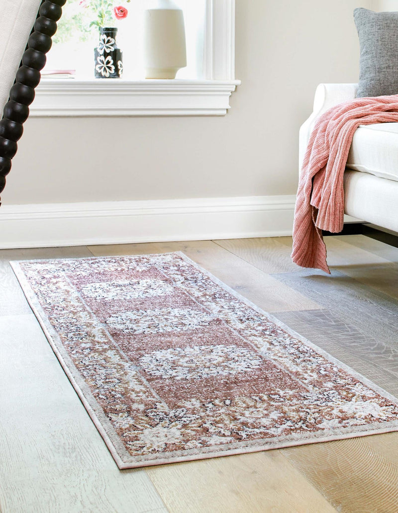 Heritage Harbor Collection Area Rug - Seabreeze Runner Dusty Rose lifestyle 108