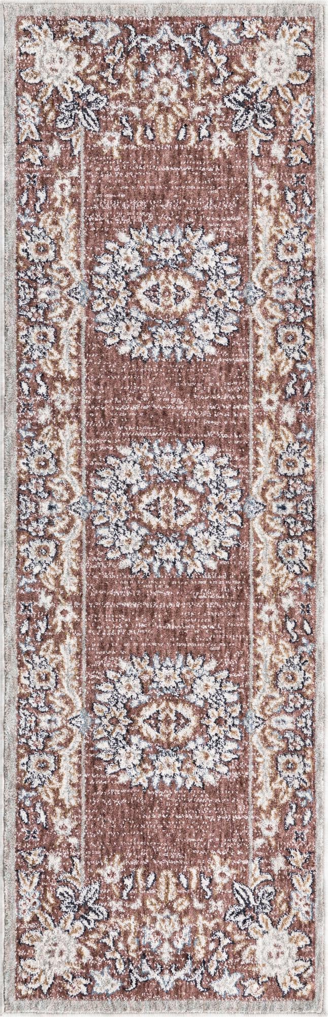 Heritage Harbor Collection Area Rug - Seabreeze Runner Dusty Rose lifestyle 98