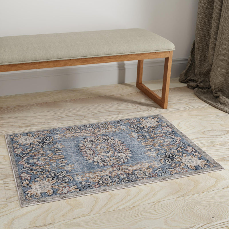 Heritage Harbor Collection Area Rug - Seabreeze Rectangle Harbor Blue lifestyle 66