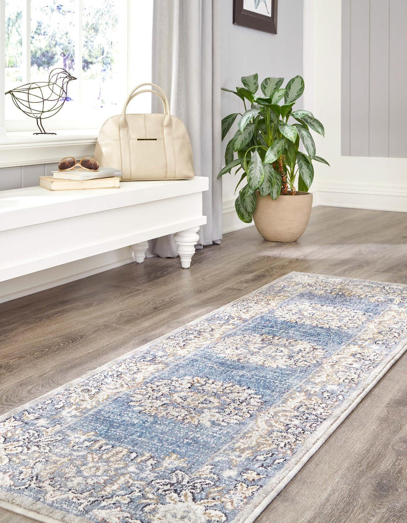 Heritage Harbor Collection Area Rug - Seabreeze Runner Harbor Blue lifestyle 117