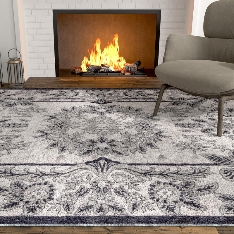 Heritage Harbor Collection Area Rug - Seabreeze Rectangle Ivory lifestyle 70