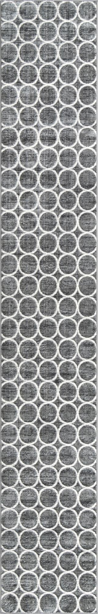 Garden Maze Retreat Collection Area Rug - Ivyhaven Runner Gray lifestyle 60